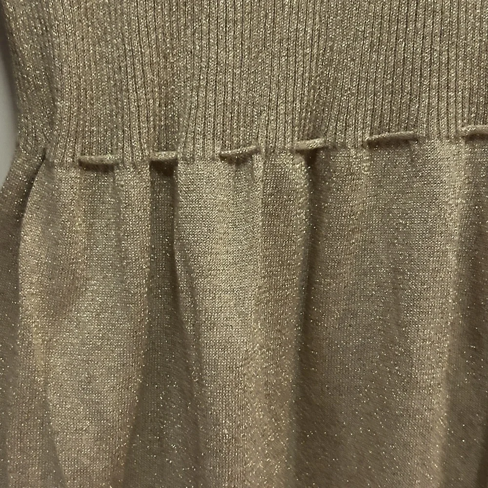 Vintage Ashley Judd Gold Mesh Sweater Top Medium - Picture 5 of 8